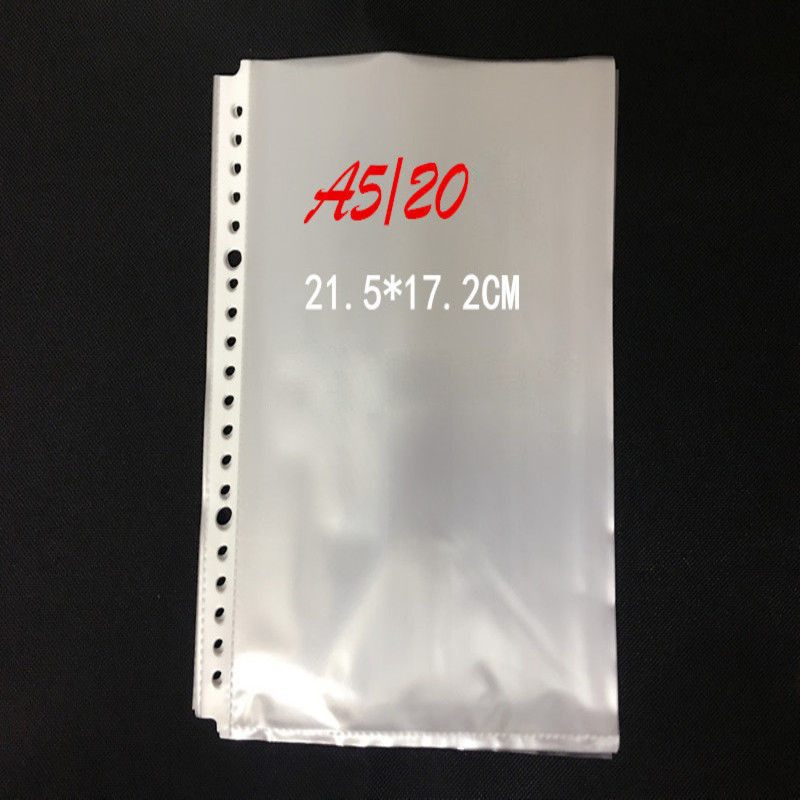 

A5 20 Holes Pvc Clear Pockets 100 Sheets