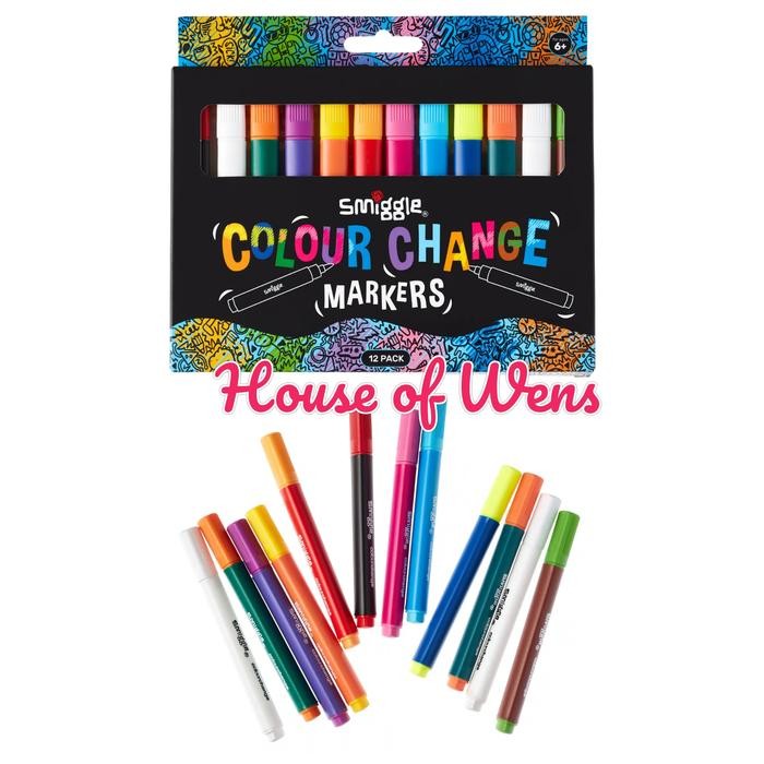 

Smiggle Colour Change Markers X12 Original - Spidol Smiggle #Gratisongkir