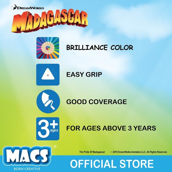 

Madagascar (12 Colors) Buy 1 Get 1 Free #Gratisongkir