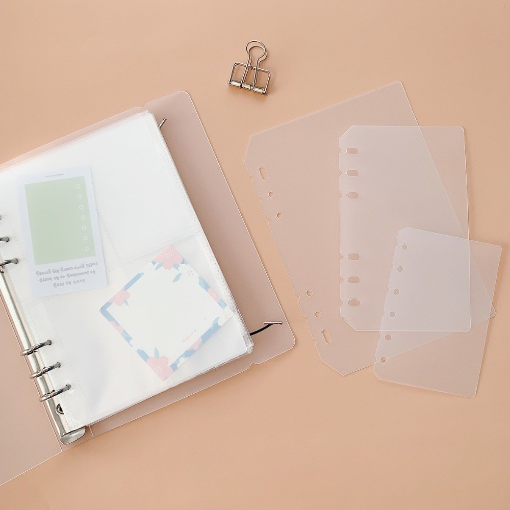 

2Pcs A4 A5 A6 A7 Loose-Leaf Notebook Refill Paper Diy Pp Spiral Binder Divider Page Separator Matte