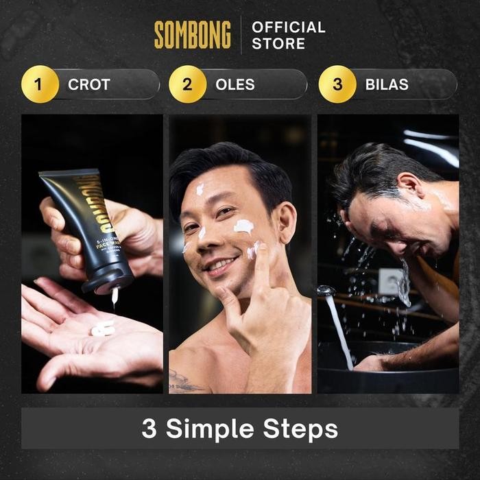 

Sombong Ganteng Ga Ribet 5-In-1 Face Wash Pria With Coffee + Easy Spray With Spf 30 Sunscreen