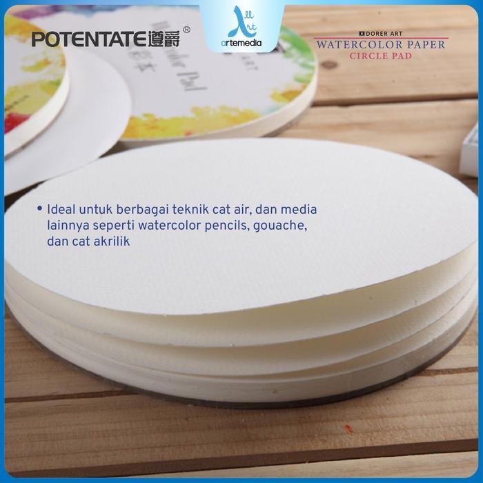 

Potentate Dorer Art Watercolor Paper Circle Block Kertas Cat Air #Gratisongkir