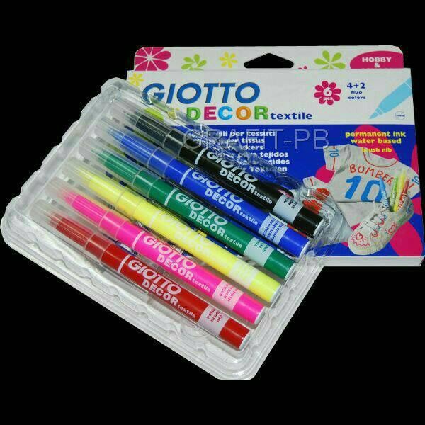 

Spidol Decore Textile Permanent Giotto 6W #Gratisongkir