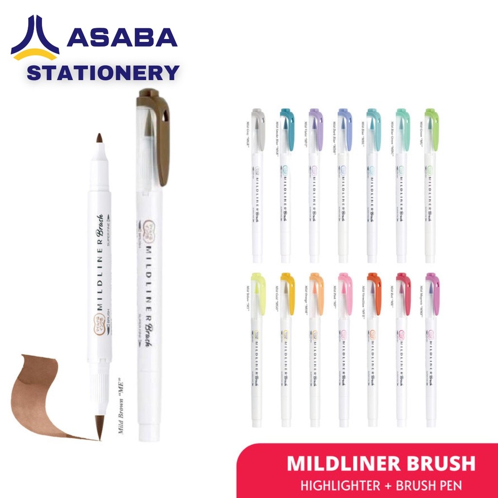 

Asaba Stationery - Ze Brush Pen Pena Kuas Warna