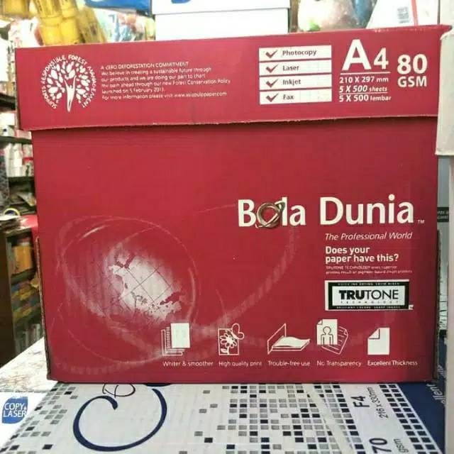 

Kertas A4 80 Bola Dunia (Selain Ojek On)