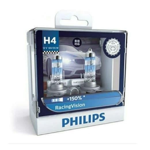 PHILIPS RacingVision H4 H7 12v Pasti Asli PHILIPS
