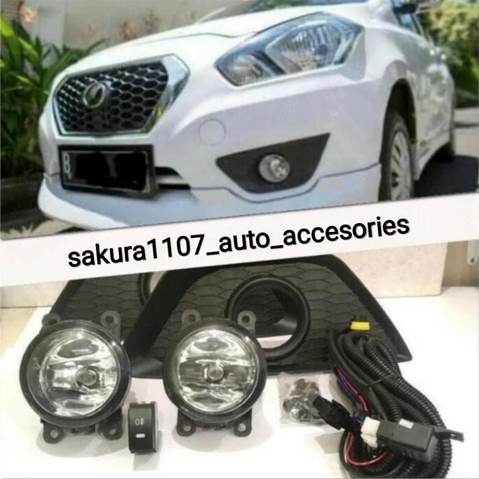 1set, LAMPU BUMPER FOGLAMP DATSUN PANCA GO+ (KOMPLIT)