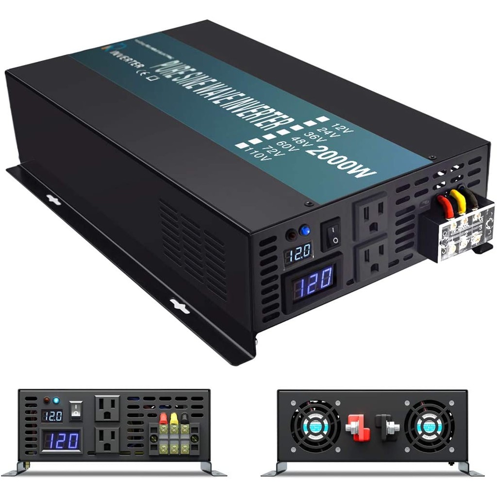 BEST SELLER 4000W Surge Power Pure Sine Wave Inverter 2000W Power Supply Solar Panel Inverter 12V 24