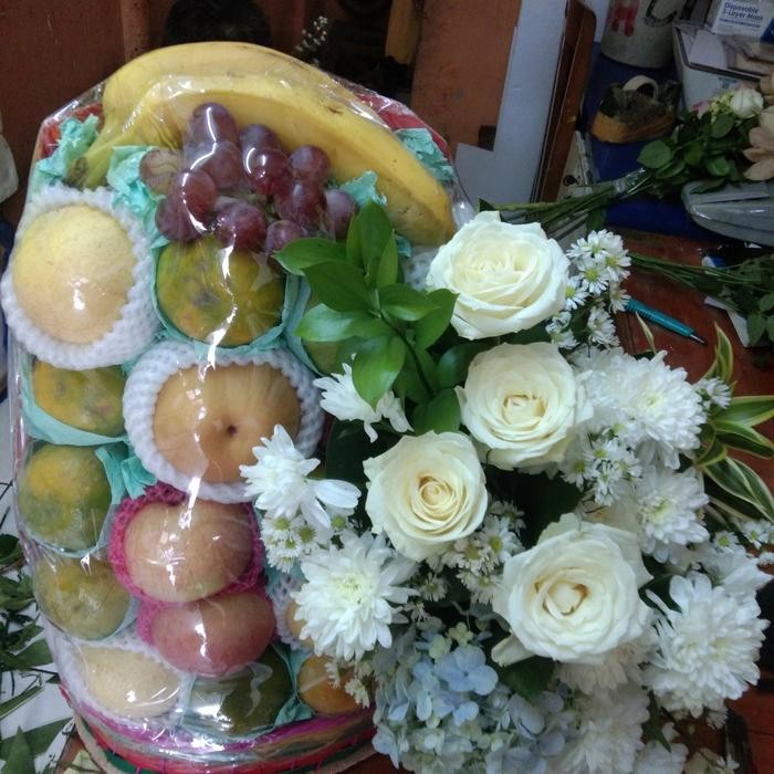 

Promo parcel buah + bunga duka cita paket Diskon