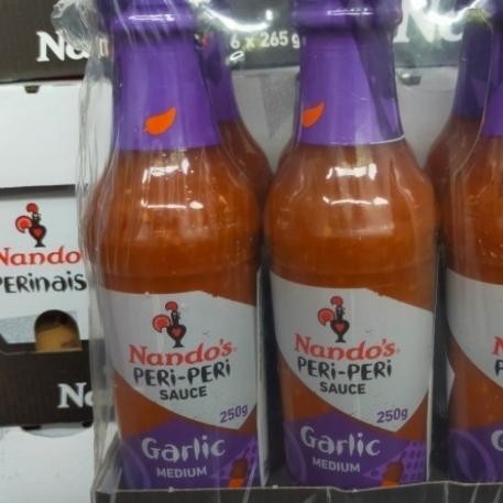 

Kualitas No1 Nandos Peri Peri Sauce Garlic Sauce Saus Medium 250Gr