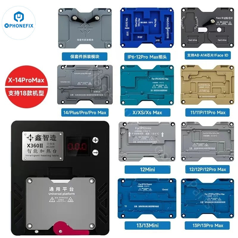 NEW XINZHIZAO XZZ X360 INTELLIGENT HEATING PREHEATER MOLD MODULES FOR IPHONE 16 16PLUS 16PRO 16 PRO