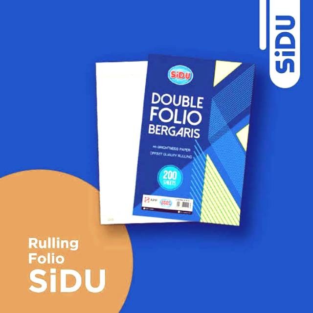

SINAR DUNIA DOUBLE FOLIO BERGARIS 200 SHEETS/ KERTAS FOLIO BERGARIS