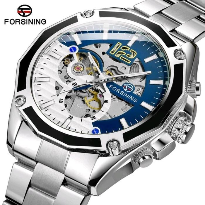 Jam tangan automatic mekanik tanpa batre forsining original 8207 jam pria dewasa original