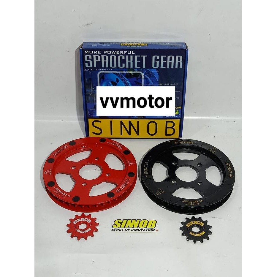GEAR SINNOB GEAR SET SINOB DEPAN + BELAKANG TIGER TIGER REVO UK 13 43