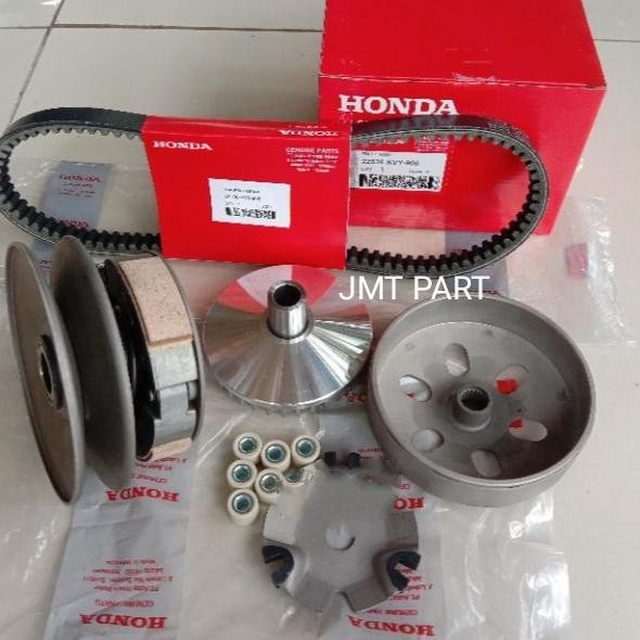 PAKET CVT KOMPLIT PULLY ASSY HONDA BEAT KARBU SCOOPY KARBU KVY ORI