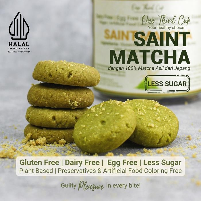 

PastikanTerjaminMutunya- Premium Gluten Free Vegan Butter Cookies Plant Base - Saint Matcha