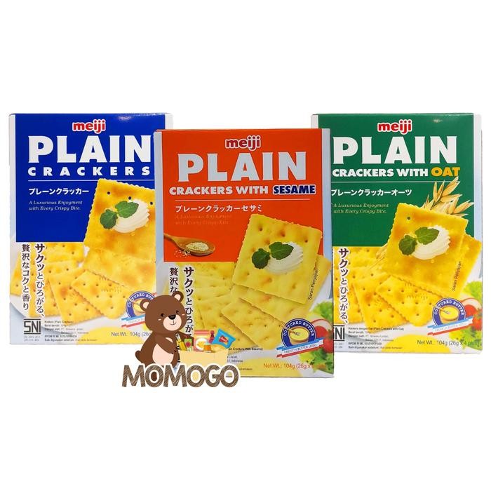 

PastikanTerjaminMutunya- MEIJI PLAIN CRACKERS / PLAIN CRACKERS WITH OAT 104 GR