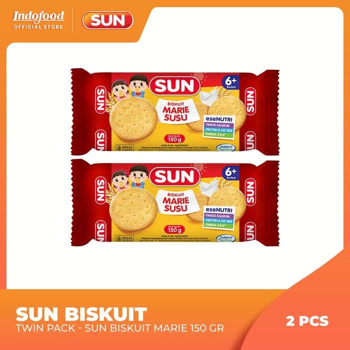 

PastikanTerjaminMutunya- Biskuit 6+ Twin Pack - SUN Biskuit Marie 150 Gr (2 Pcs)