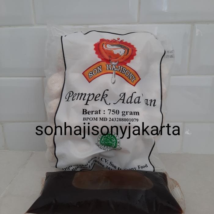 

PastikanTerjaminMutunya- pempek son haji sony adaan curah 750 gr + cuko 250 ml