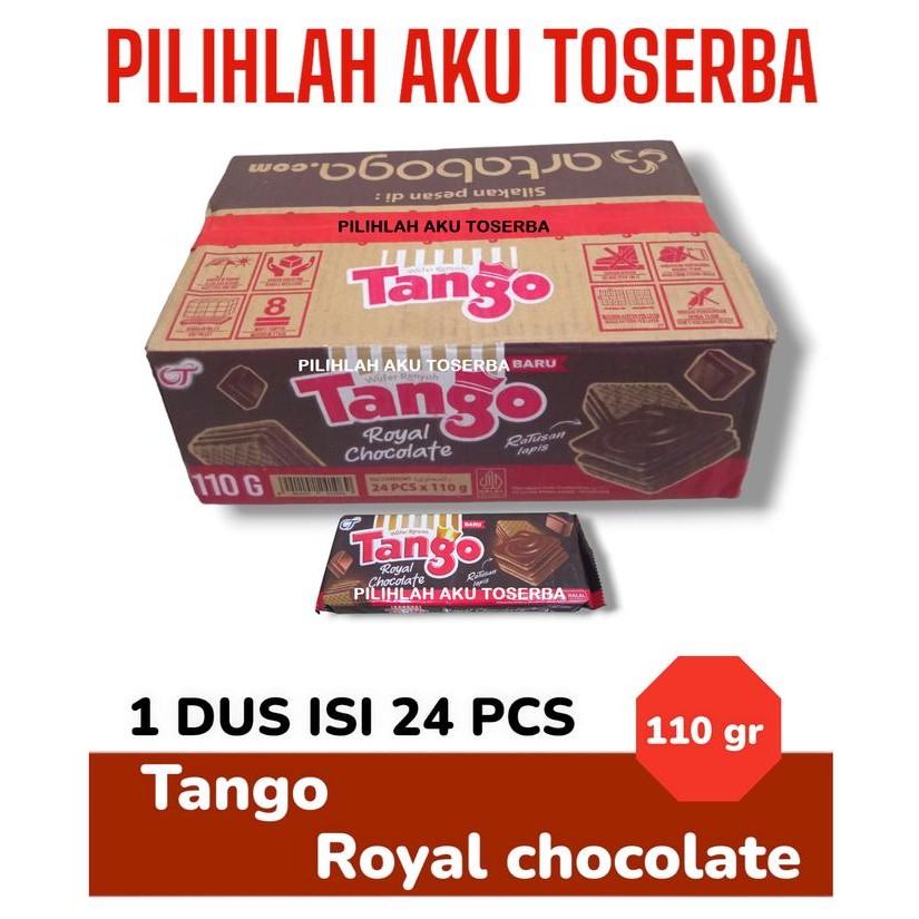 

PastikanTerjaminMutunya- Tango Wafer ROYAL CHOCOLATE 110 gr - ( HARGA 1 KARTON ISI 24 pcs )
