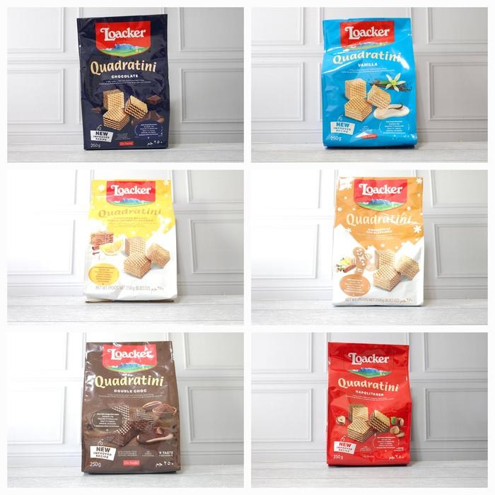 

PastikanTerjaminMutunya- Loacker Quadratini 250gr wafer All Varian