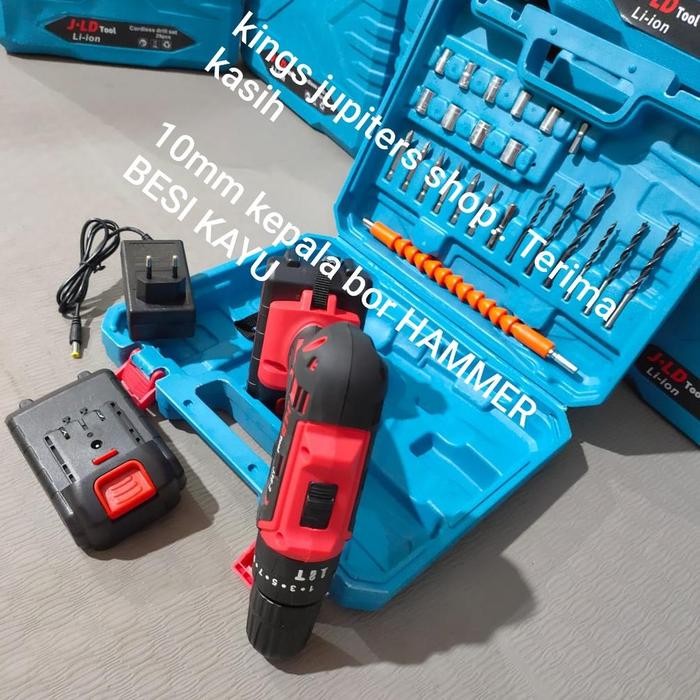 Ready 2 BATRE JLD CORDLESS BOR 13MM atau 10MM BATRAI 16,8VOLT 36VOLT 48VOLT
