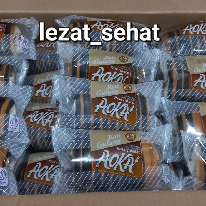 

PastikanTerjaminMutunya- Roti Aoka Gulung Varian Coklat 1 dus isi 60pcs