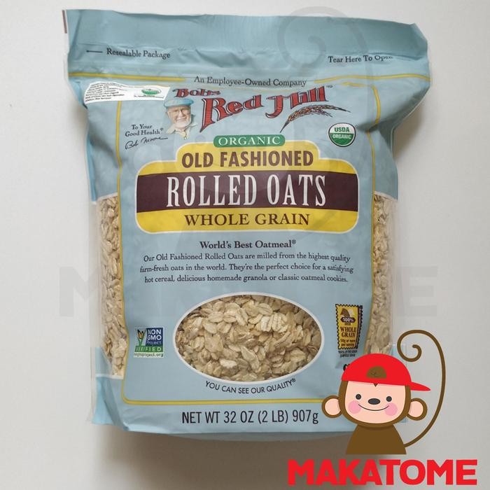 

PastikanTerjaminMutunya- Bobs Red Mill ORGANIC Old Fashioned Rolled Oats 32 OZ 2 LB 907 gr bob
