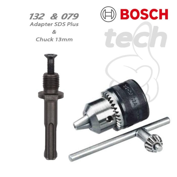 Kepala Bor Drill Chuck 13mm (079) & Adapter SDS Plus Bosch (132)