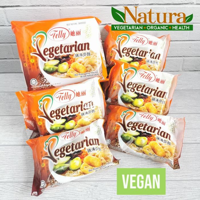 

SemuAReadyYaB0Zq- Telly Mie Instant Sup Rasa Lada 1Pack Isi 5Bungkus Vegetarian Vegan
