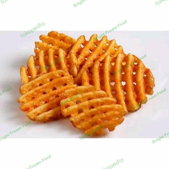 

BnyKBonusBelidiMari- Lambweston Crisscut French Fries Waffle Kentang goreng impor USA 2kg
