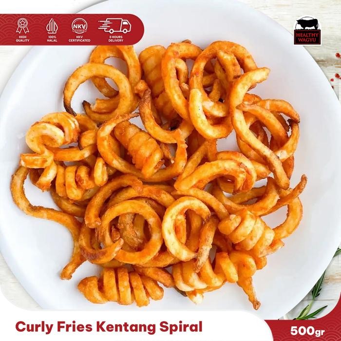 

BnyKBonusBelidiMari- Curly Fries Kentang Goreng Spiral Lamb Weston 500 Gram