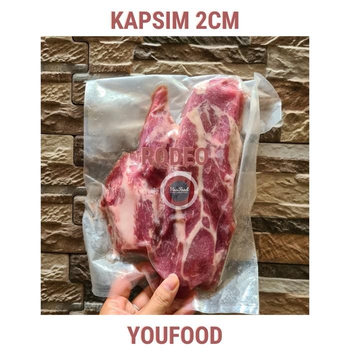 

BnyKBonusBelidiMari- Bali Pork Kapsim slice 2mm-Daging kapsim/pork neck/shoulder 500gr