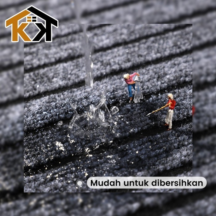(Expert) (KK) Kitchen Mat / Keset Dapur Bahan Karet PVC Premium (1SET 2PCS)