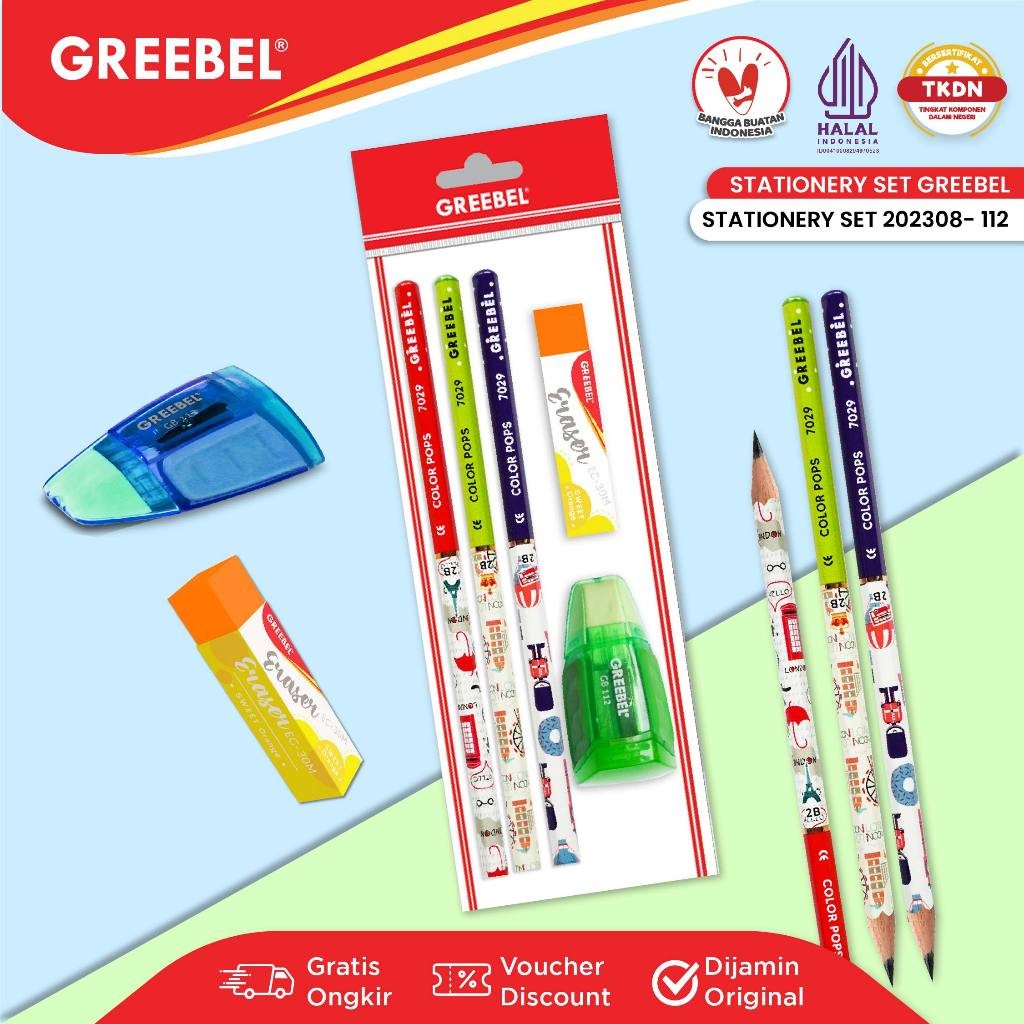 

PROMO / GREEBEL Alat Tulis Set / Stationery Set 202308-112 / Paket Alat Tulis / Hampers Ulang Tahun