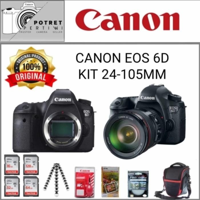 Cam- Canon Eos 6D Kit 24-105Mm / Kamera Dslr Canon Eos 6D Kit 24-105Mm