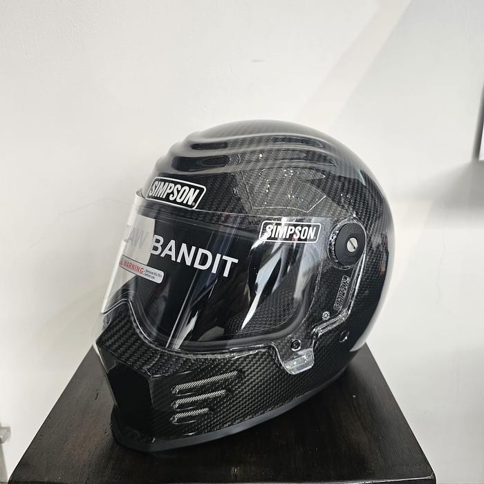 SIMPSON OUTLAW BANDIT GLOSS CARBON HELM FULL FACE SIMPSON BANDIT CARBON GLOSS