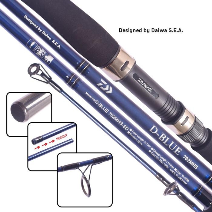joran spinning daiwa d-blue casting surfcasting pinggir pantai dasaran [kuat dan awet]