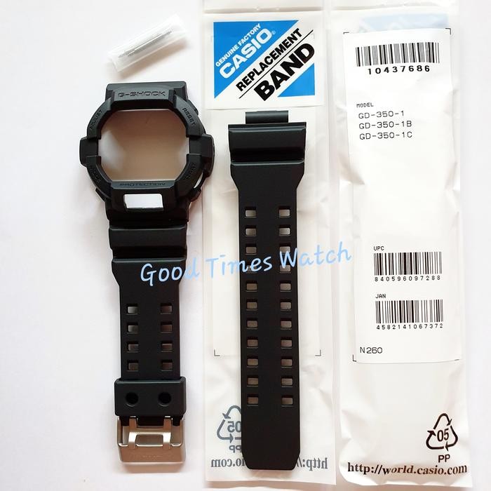 PAKET STRAP BEZEL G-SHOCK GD-350-1B GD 350 CASIO