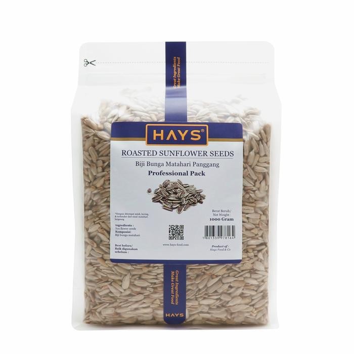 

Roasted Sunflower Seeds 1KG / Biji Bunga Matahari Panggang 1KG / Kuaci / Kwaci - HAYS Food Seed
