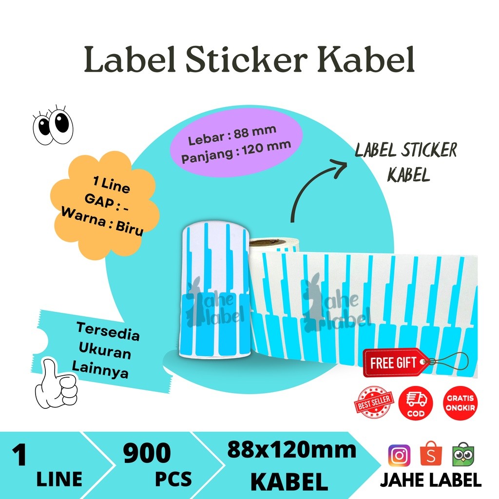 

STICKER CABLE IDENTITY IDENTITAS KABEL STIKER PENANDA ISI 900 PCS