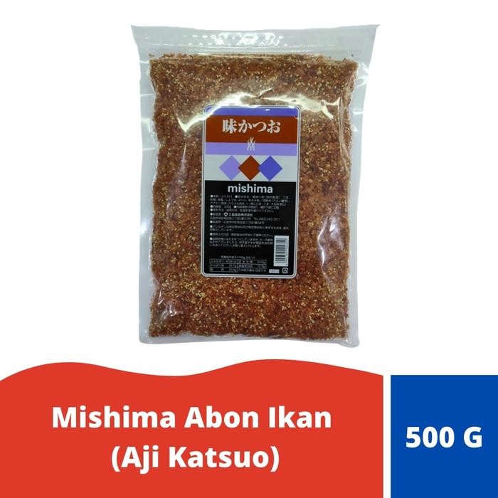 

terbaru !!! mishima abon ikan (aji katsuo) - 500 gr ready