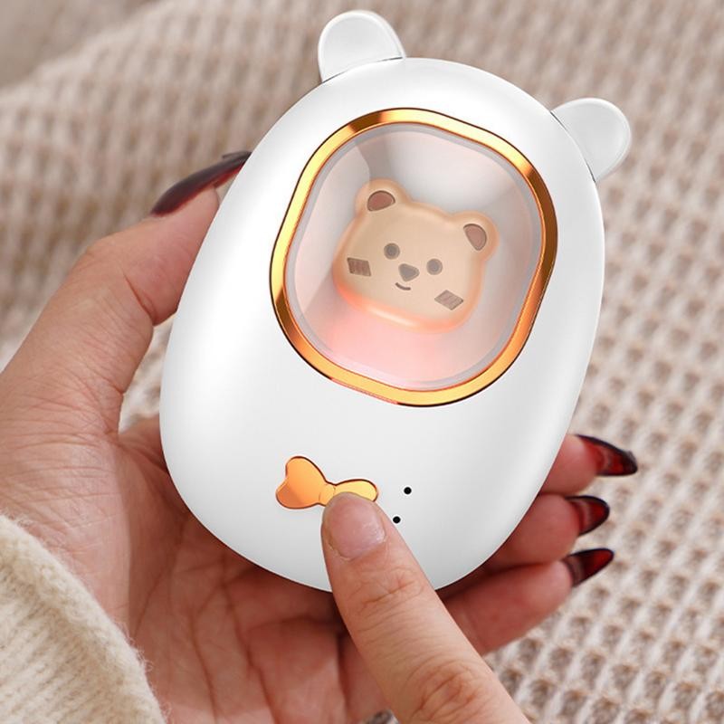 USB Hand Warmer Lovely Little Bear Heated Hand Warmer 3 Heat Levels All Day Lasting Pocket Size Usb 