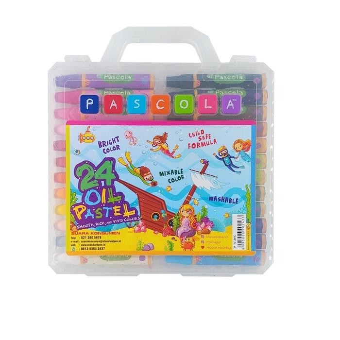 

Standard Pascola Oil Pastel 24 / Set ( Crayon / Pewarna / Coloring )