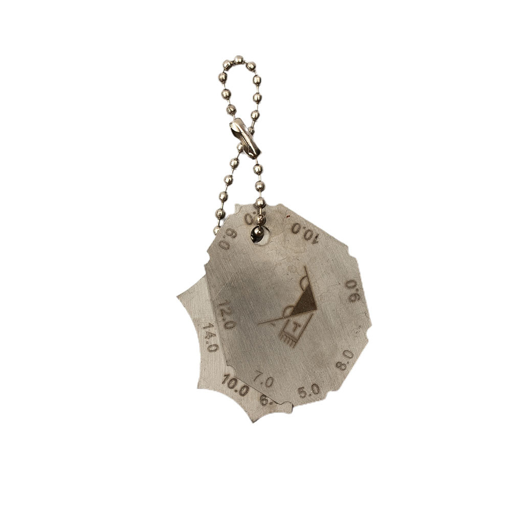 2pcs/set Welding Joint Gauge Stainless Steel Welding Gauge Key Pocket Gage Weld Seam Test Ulnar Insp