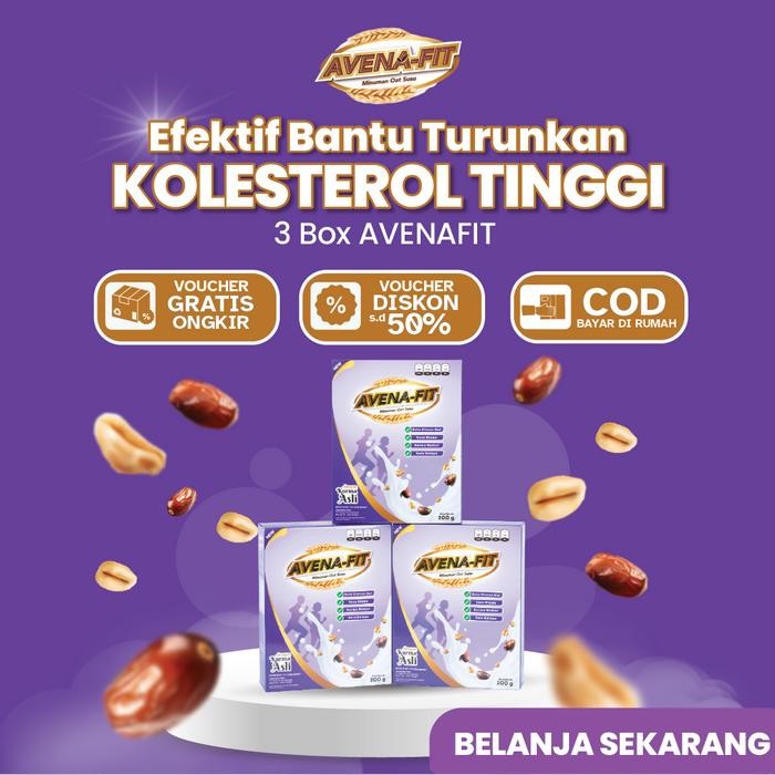 

AVENAFIT Minuman Oat Susu Untuk Sarapan & Turunkan Koleerol 3 Box Makanan Sarapan Sehat Food Food
