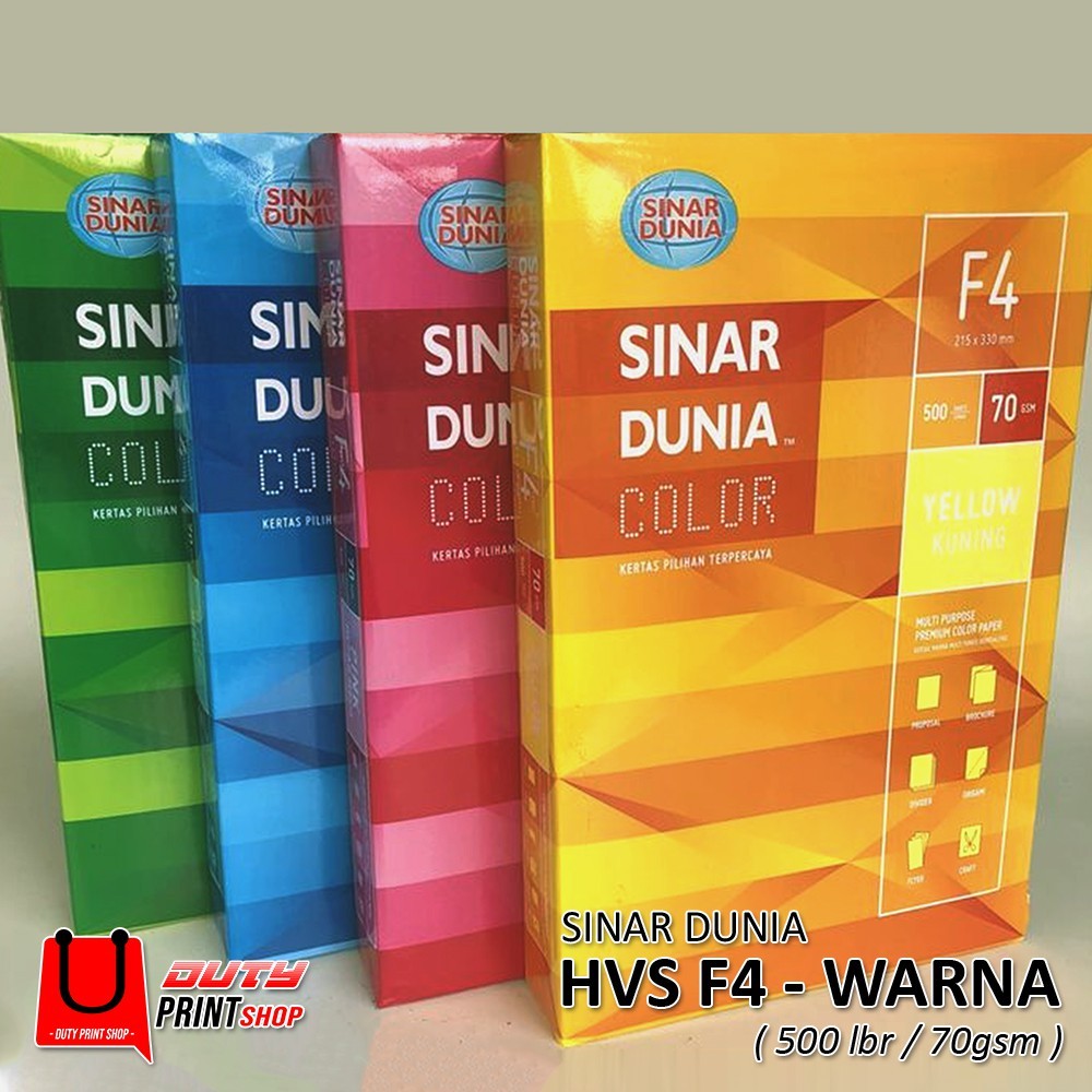 

Global Print Shop On- Hvs Warna Sidu F4 (70Gsm) RIM
