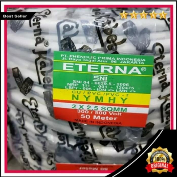 NYMHY 2x2,5mm Eterna kabel serabut 2x2,5 mm