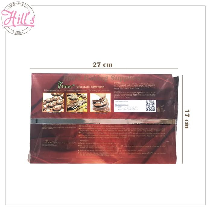 

ELMER DIP ROCKY 1 KG / DARK COMPOUND CHOCOLATE DIPPING COKELAT COKLAT