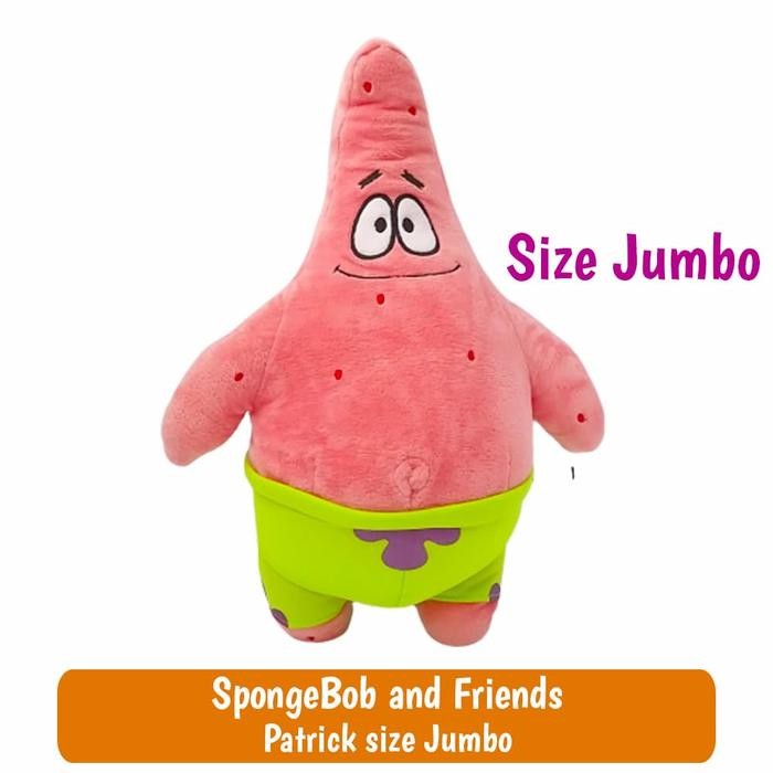 Boneka SpongeBob Patrick Original Nickelodeon size Jumbo